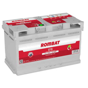 Baterie auto Rombat EFB 12 V - 80 Ah